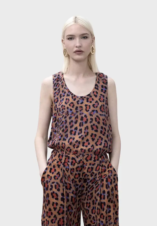 Lola Casademunt Lola Casademunt Top  rjava / lila / mauve / črna