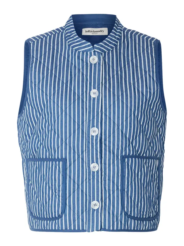 Lollys Laundry Lollys Laundry Brezrokavnik 'Cairo'  modra / bela