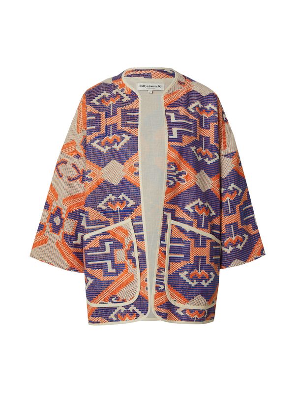 Lollys Laundry Lollys Laundry Pletena jopa 'Lulu'  bež / kraljevo modra / oranžna