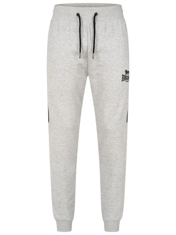 LONSDALE LONSDALE Hlače 'Grinstead'  pegasto siva / črna
