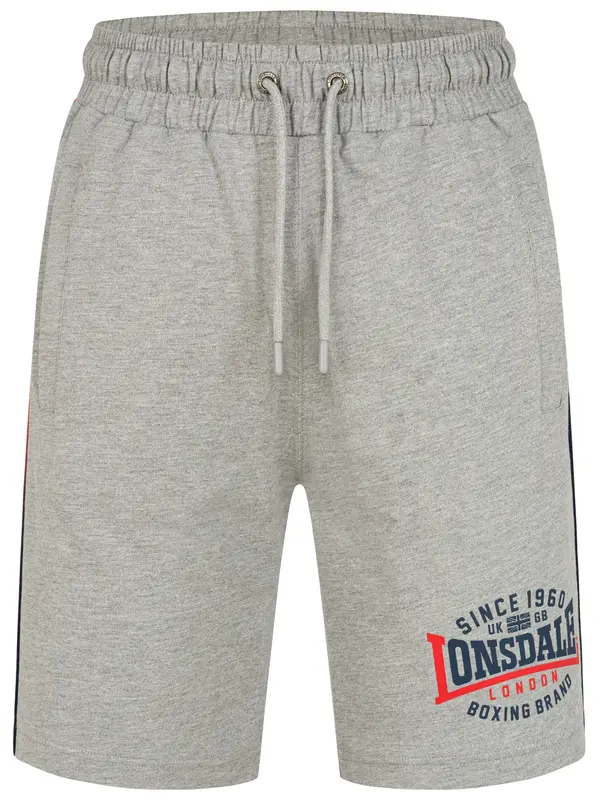 LONSDALE LONSDALE Hlače 'Sandown'  temno modra / pegasto siva / grenada