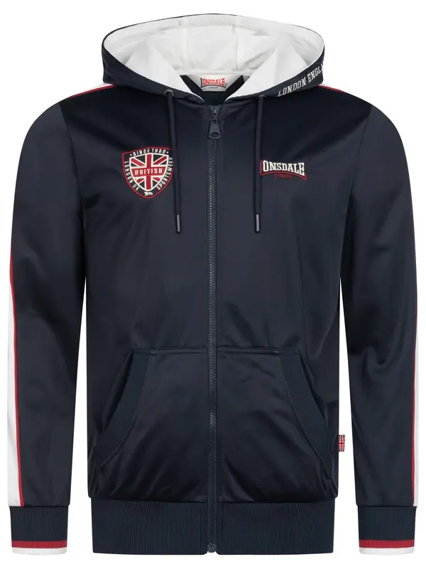 LONSDALE LONSDALE Jakna za trening  mornarska / krvavo rdeča / bela