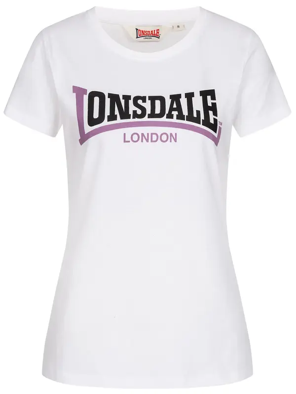LONSDALE LONSDALE Majica 'Achnavast'  lila / črna / bela