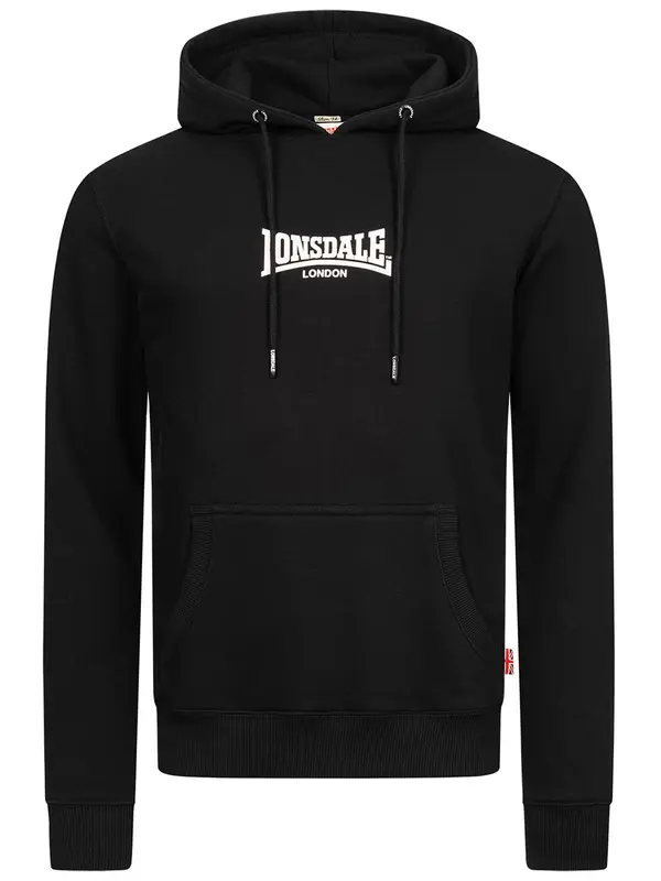 LONSDALE LONSDALE Majica 'Beetham'  črna / bela