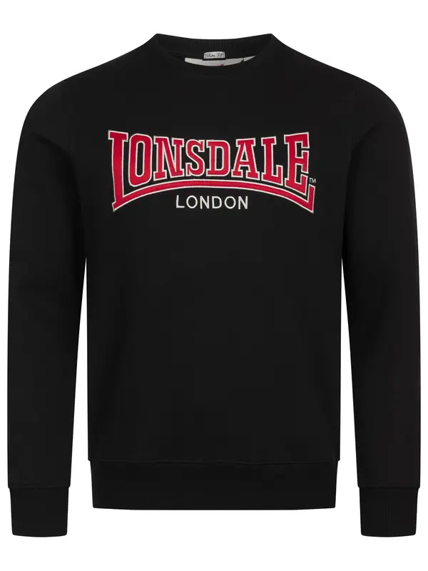 LONSDALE LONSDALE Majica 'Berger LP181'  rdeča / črna / bela