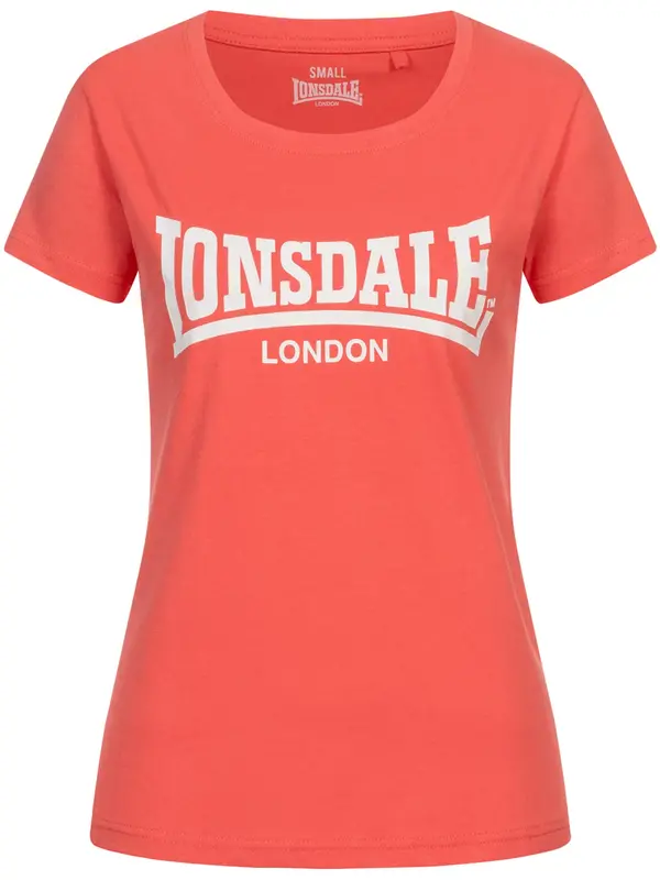 LONSDALE LONSDALE Majica 'Cartmel'  losos / bela