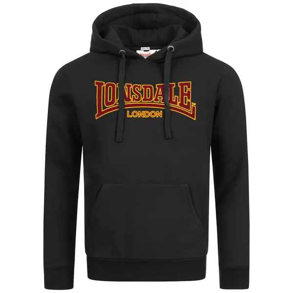 LONSDALE LONSDALE Majica 'Classic'  kari / rdeča / črna