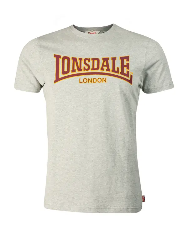 LONSDALE LONSDALE Majica 'Classic'  rumena / siva / temno rdeča