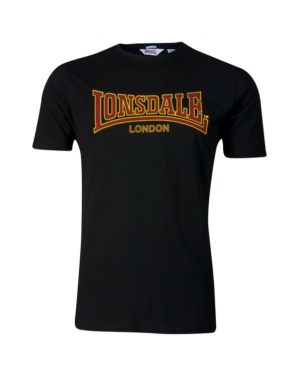 LONSDALE LONSDALE Majica 'Classic'  rumena / temno rdeča / črna