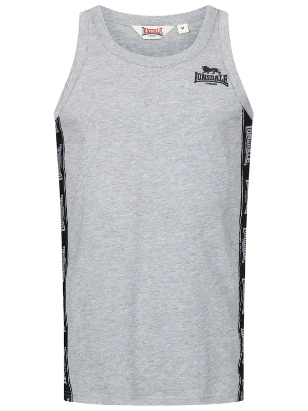 LONSDALE LONSDALE Majica 'CLOUSTA'  siva / črna