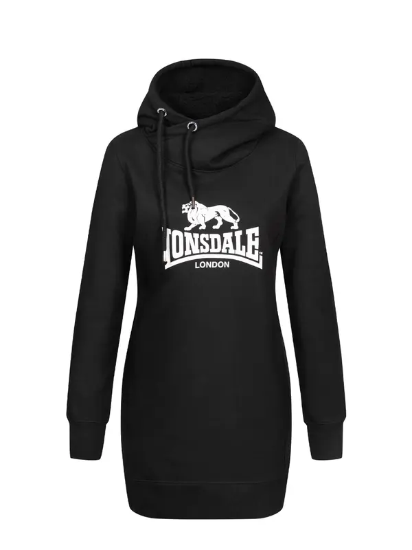 LONSDALE LONSDALE Majica  črna / bela