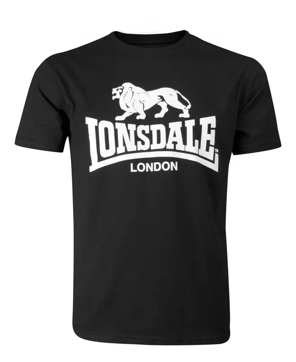 LONSDALE LONSDALE Majica  črna / bela