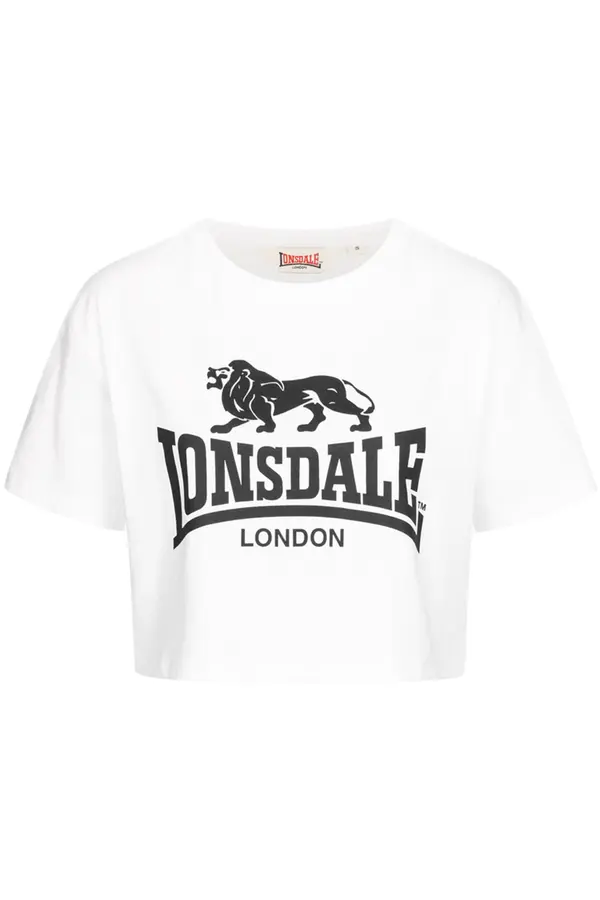 LONSDALE LONSDALE Majica  črna / bela