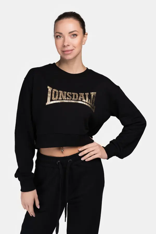 LONSDALE LONSDALE Majica 'Culbokie'  zlata / črna
