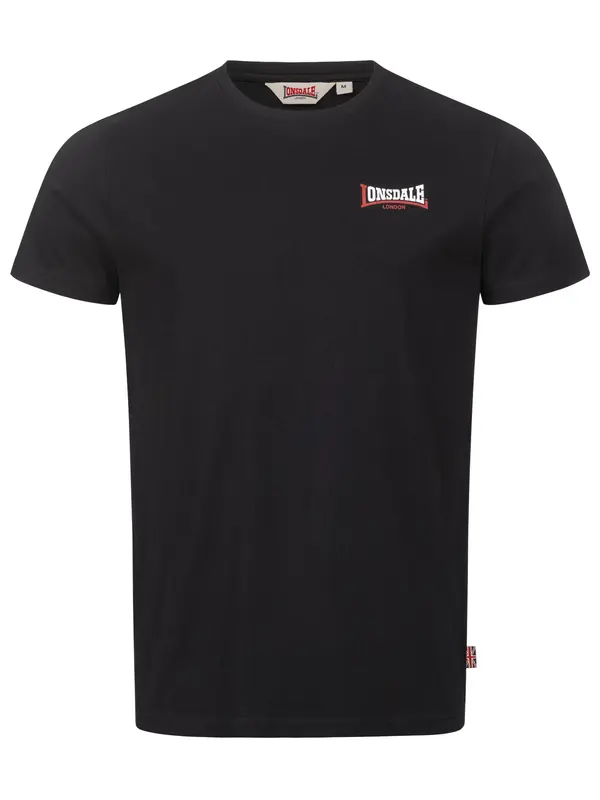 LONSDALE LONSDALE Majica 'Dale'  rdeča / črna / bela