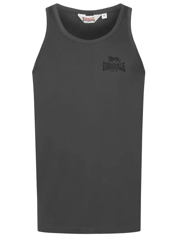 LONSDALE LONSDALE Majica 'Dolton'  antracit / črna