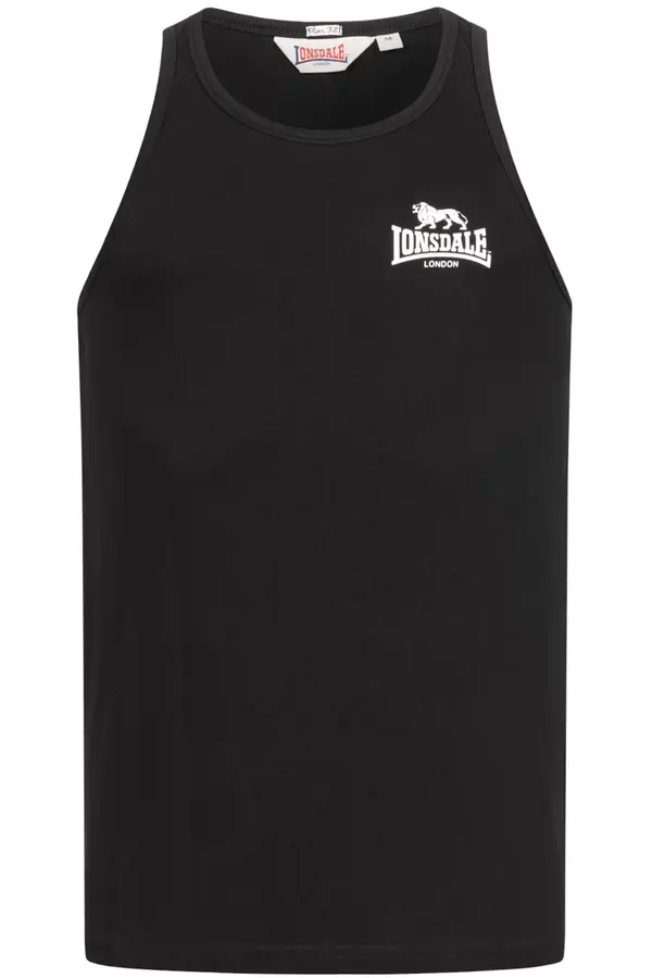 LONSDALE LONSDALE Majica 'Dolton'  črna / bela