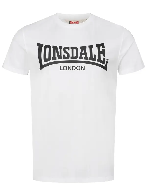 LONSDALE LONSDALE Majica 'Fulwood'  črna / bela