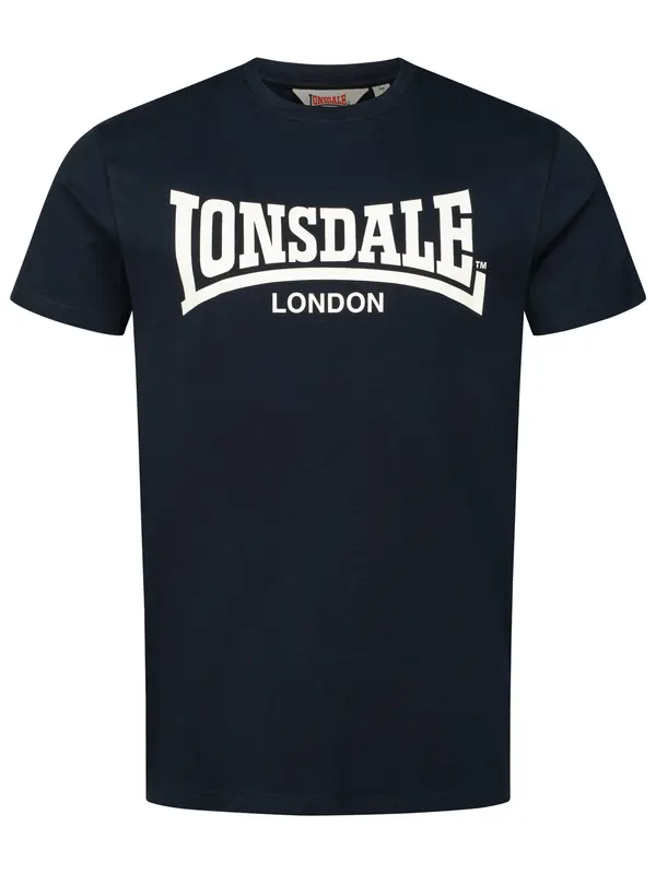 LONSDALE LONSDALE Majica 'Fulwood'  mornarska / bela