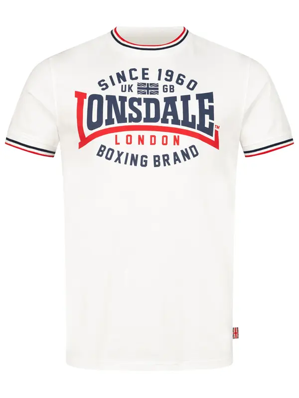 LONSDALE LONSDALE Majica 'Gavrene'  mornarska / rdeča / bela