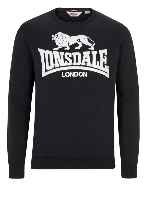 LONSDALE LONSDALE Majica 'Go Sport'  črna / bela