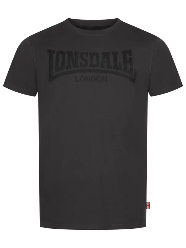 LONSDALE LONSDALE Majica 'Kai'  antracit / črna