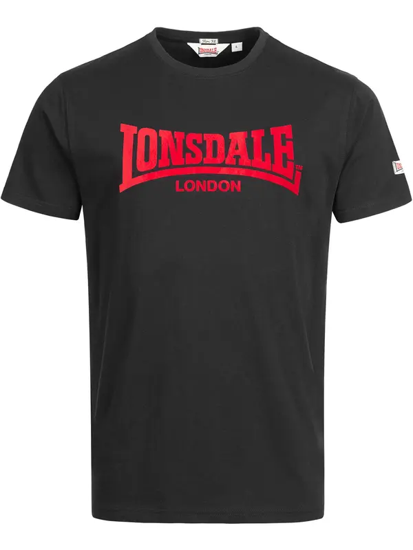 LONSDALE LONSDALE Majica 'LL008 One Tone'  rdeča / črna