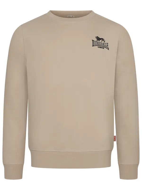 LONSDALE LONSDALE Majica 'Lympstone'  pesek / črna