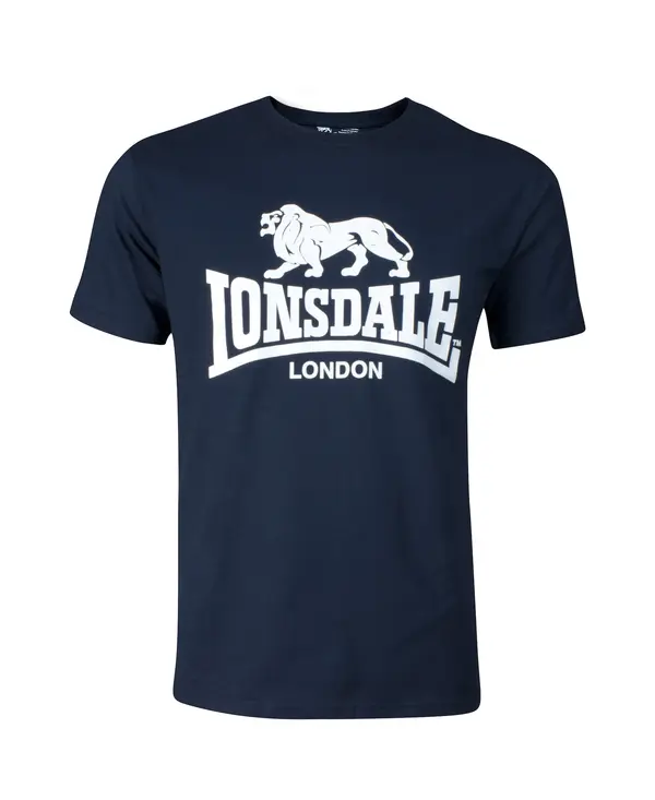 LONSDALE LONSDALE Majica  mornarska / bela