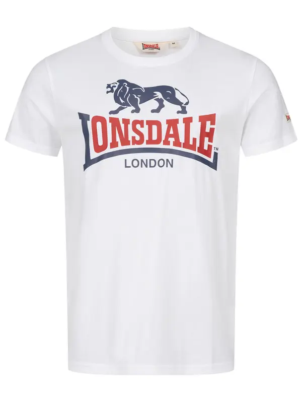 LONSDALE LONSDALE Majica  mornarska / rdeča / bela