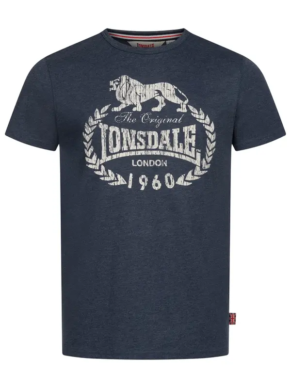 LONSDALE LONSDALE Majica 'Ollie'  ecru / mornarska