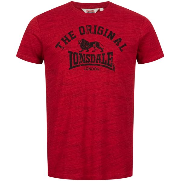 LONSDALE LONSDALE Majica 'ORIGINAL'  rdeča / pegasto rdeča / črna