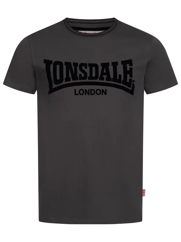 LONSDALE LONSDALE Majica 'POTTERNEWTON'  antracit / črna