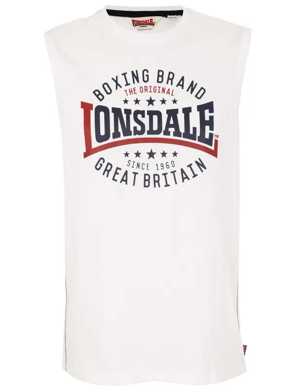 LONSDALE LONSDALE Majica  rdeča / črna / bela