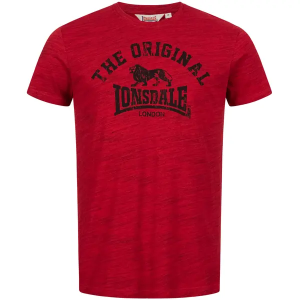 LONSDALE LONSDALE Majica  rdeča / pegasto rdeča / črna
