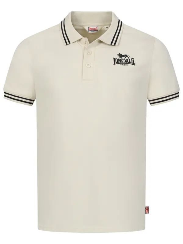 LONSDALE LONSDALE Majica 'Rhodes'  svetlo bež / črna