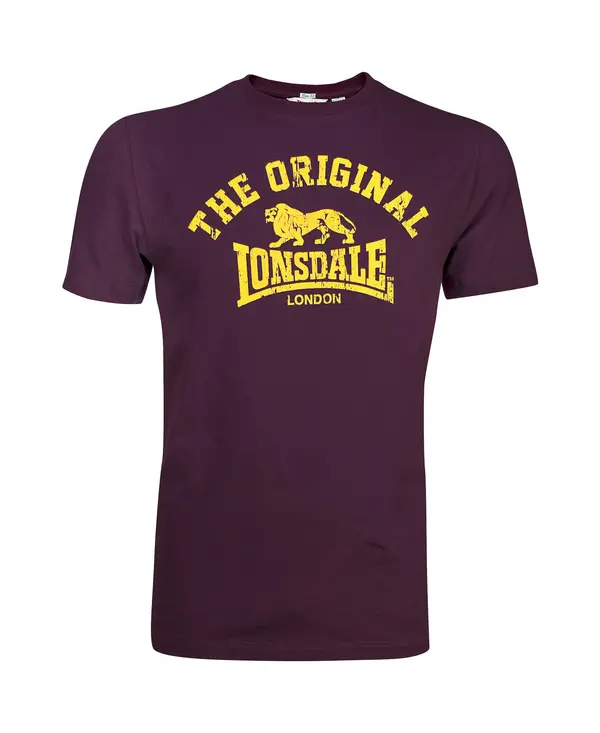 LONSDALE LONSDALE Majica  rumena / vinsko rdeča