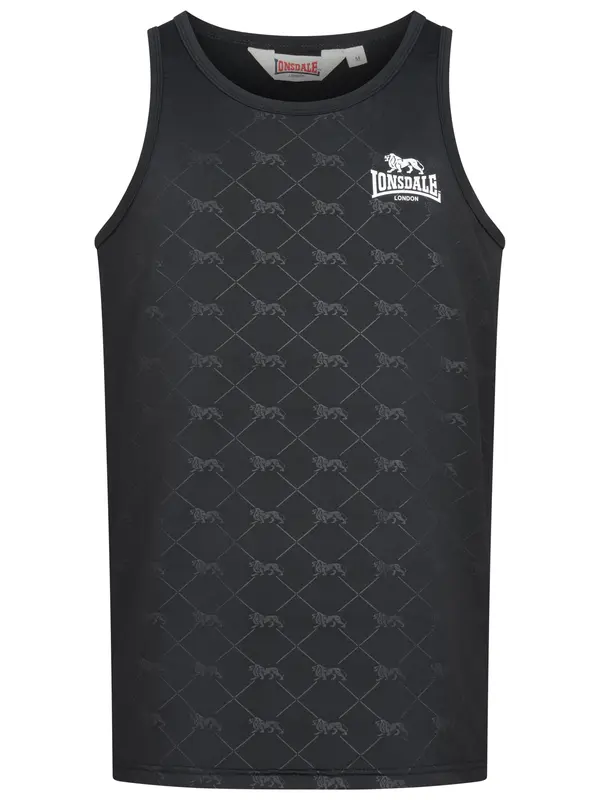 LONSDALE LONSDALE Majica 'Sandringham'  siva / črna / bela
