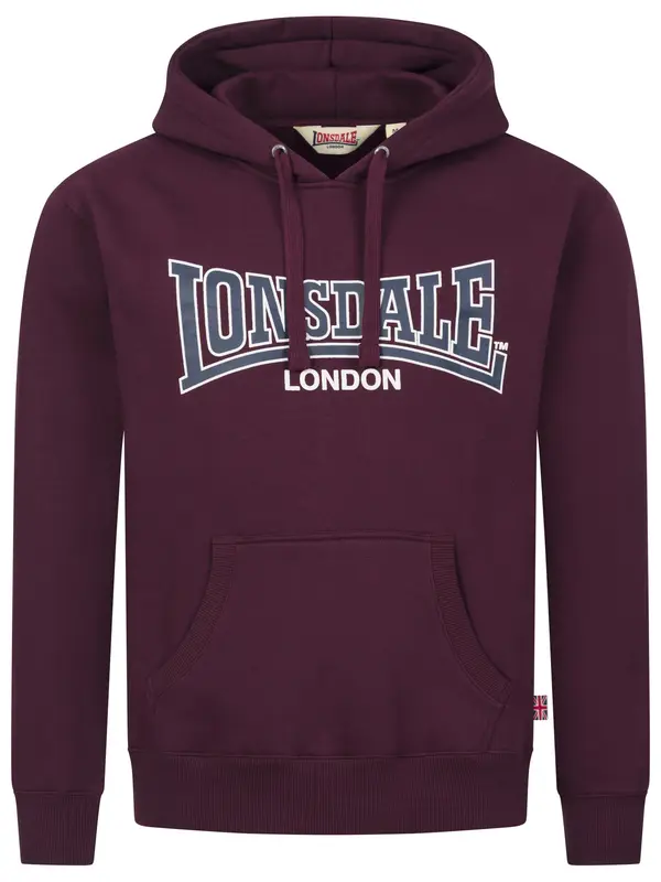 LONSDALE LONSDALE Majica 'Sellan'  safir / bordo / bela