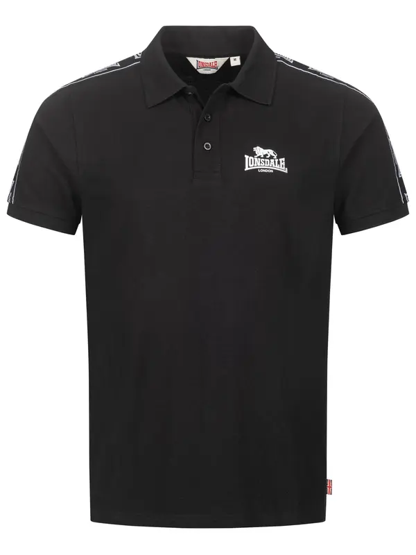 LONSDALE LONSDALE Majica 'Setter'  črna / bela