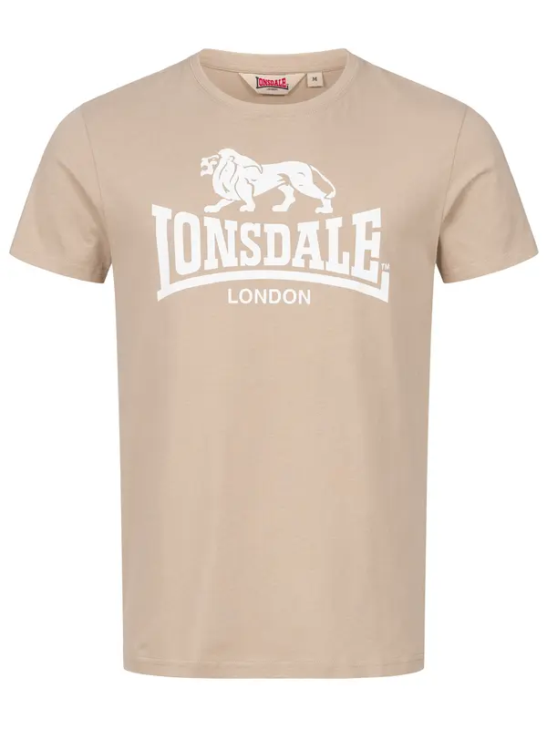 LONSDALE LONSDALE Majica 'St. Erney'  pesek / bela