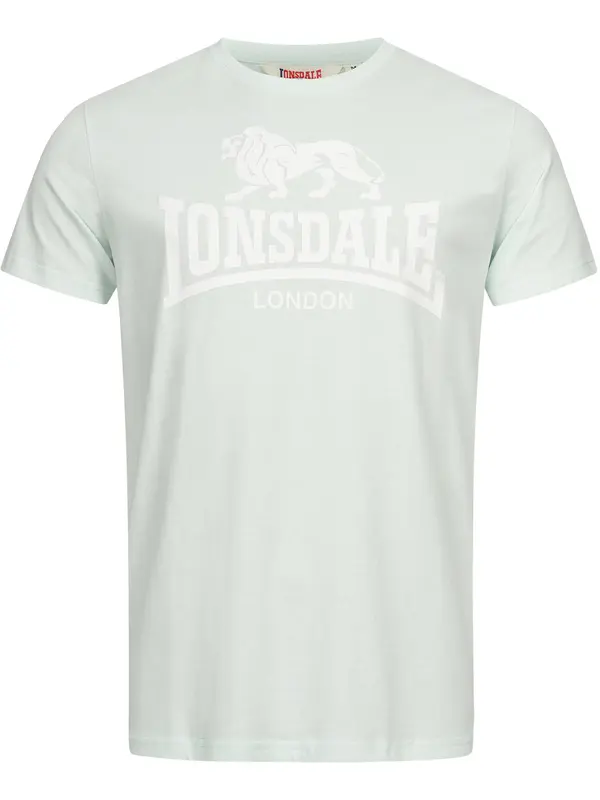 LONSDALE LONSDALE Majica 'St. Erney'  svetlo zelena / bela