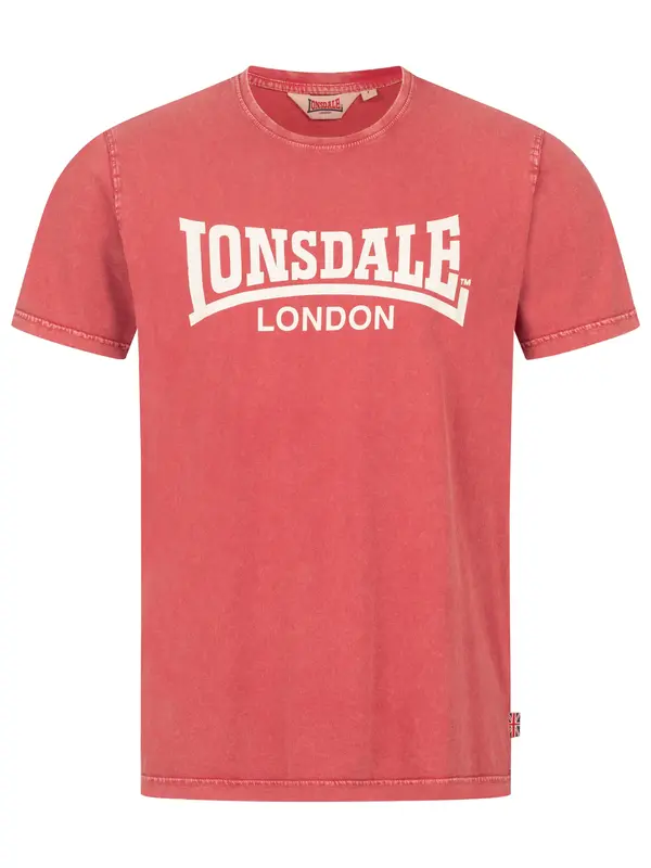 LONSDALE LONSDALE Majica 'Stofa'  rdeča / bela