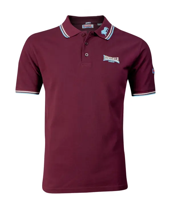 LONSDALE LONSDALE Majica  svetlo bež / mornarska / burgund