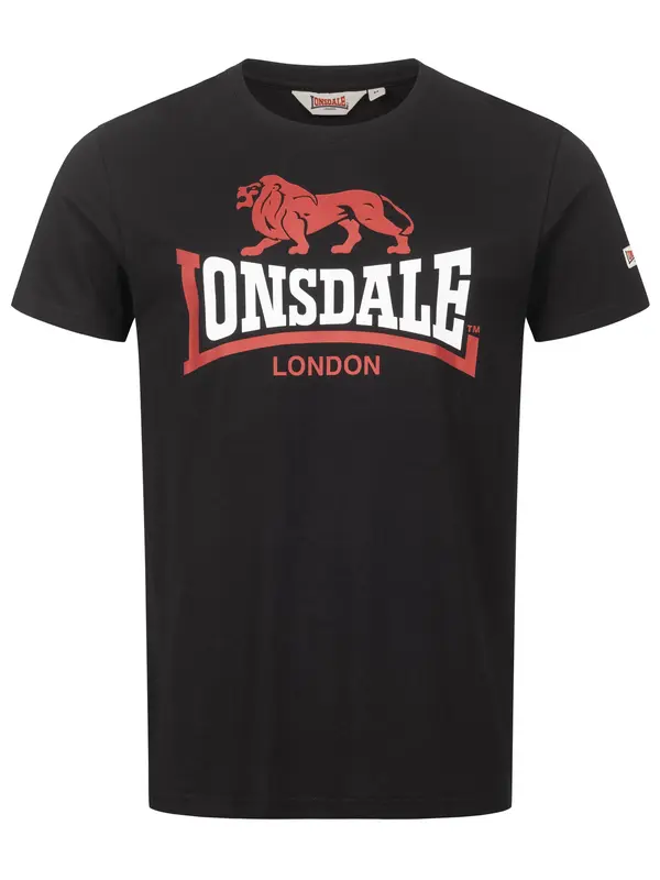 LONSDALE LONSDALE Majica  svetlo rdeča / črna / bela