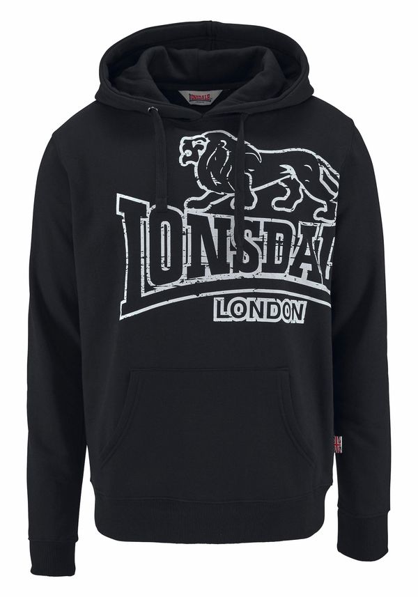 LONSDALE LONSDALE Majica 'Tadley'  črna / bela