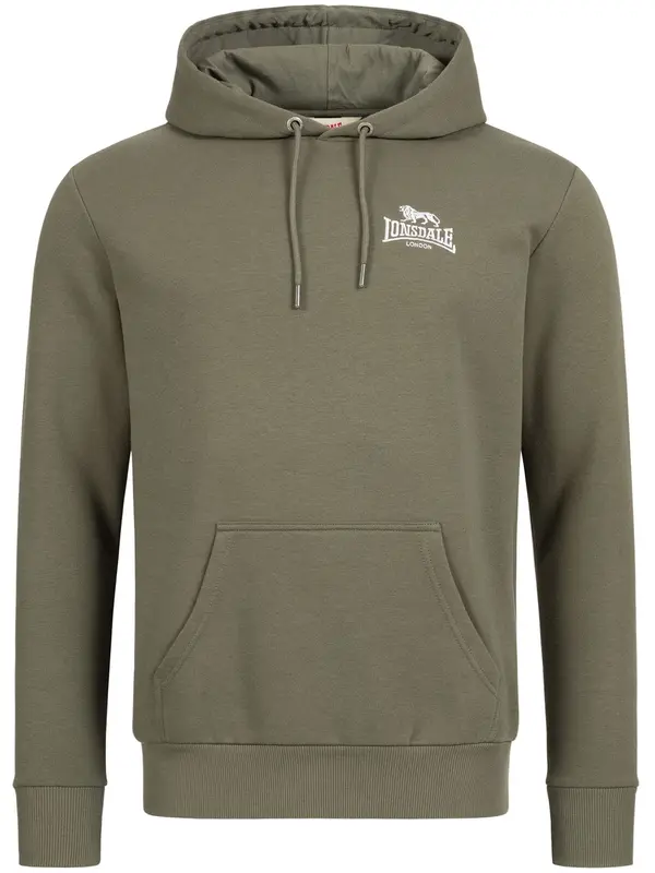 LONSDALE LONSDALE Majica 'Talmine'  temno zelena / bela