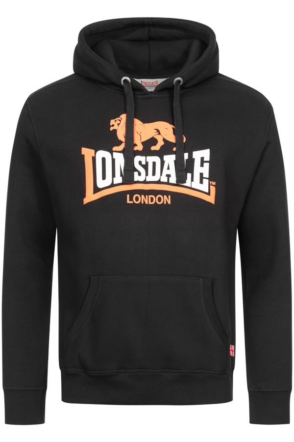 LONSDALE LONSDALE Majica ' THURNING '  oranžna / črna / bela