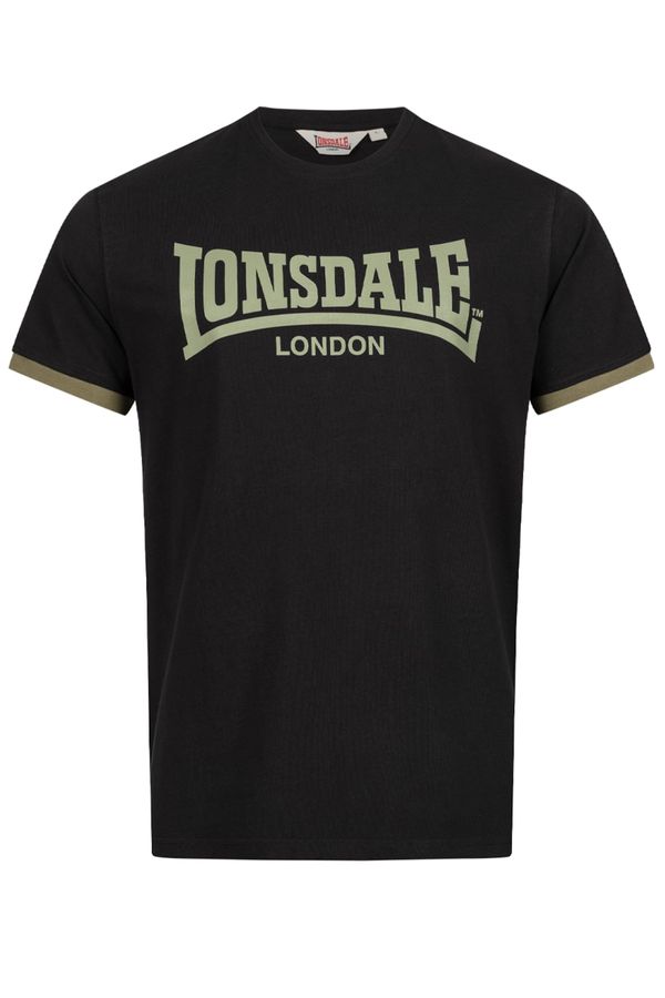 LONSDALE LONSDALE Majica 'TOWNHEAD'  oliva / črna