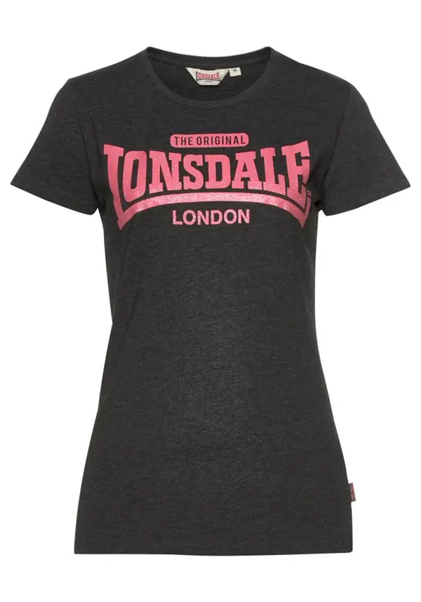 LONSDALE LONSDALE Majica 'Tulse'  malina / pegasto črna